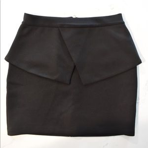 Black mini skirt
